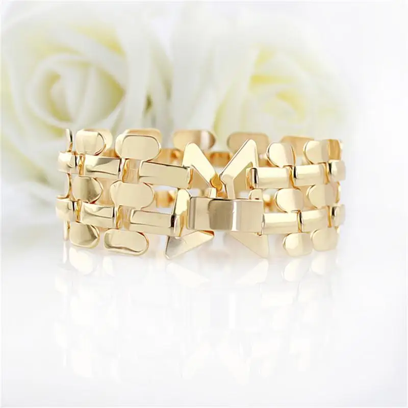 Браслет из цинкового сплава золотого и серебряного цвета|punk bracelet|bracelets and banglesbracelet