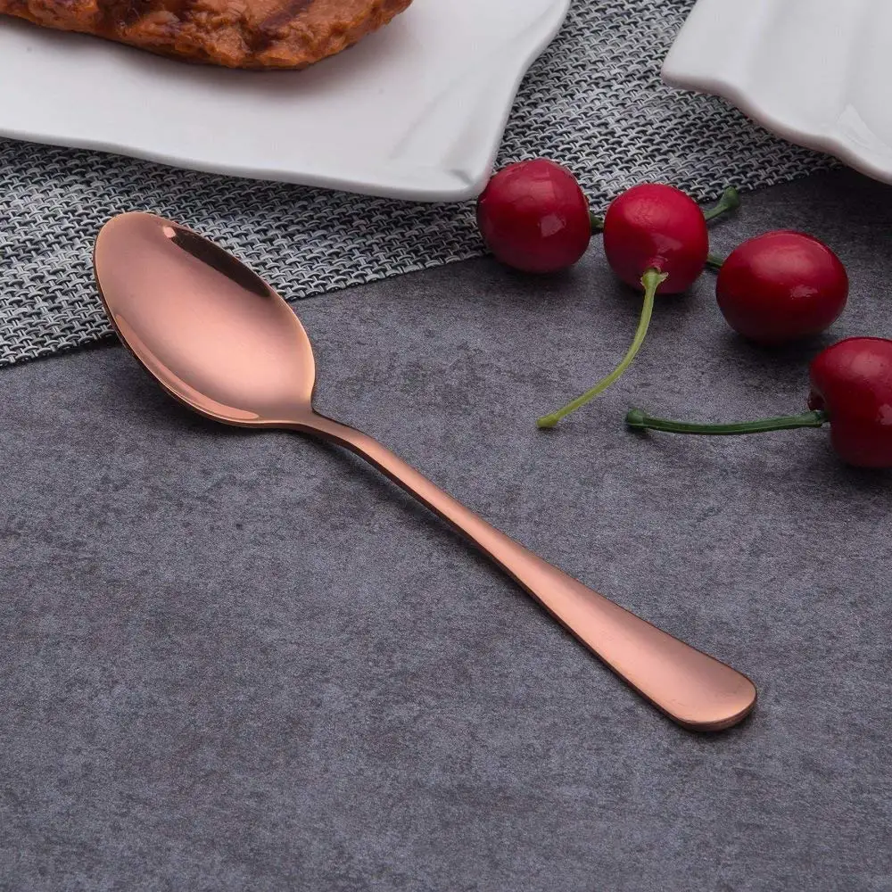 Berglander Titanium Gold Plated Stainless Steel Mini spoon/£/¬Coffee Spoons ice cream spoon Golden Mocca Spoon Pack of 6