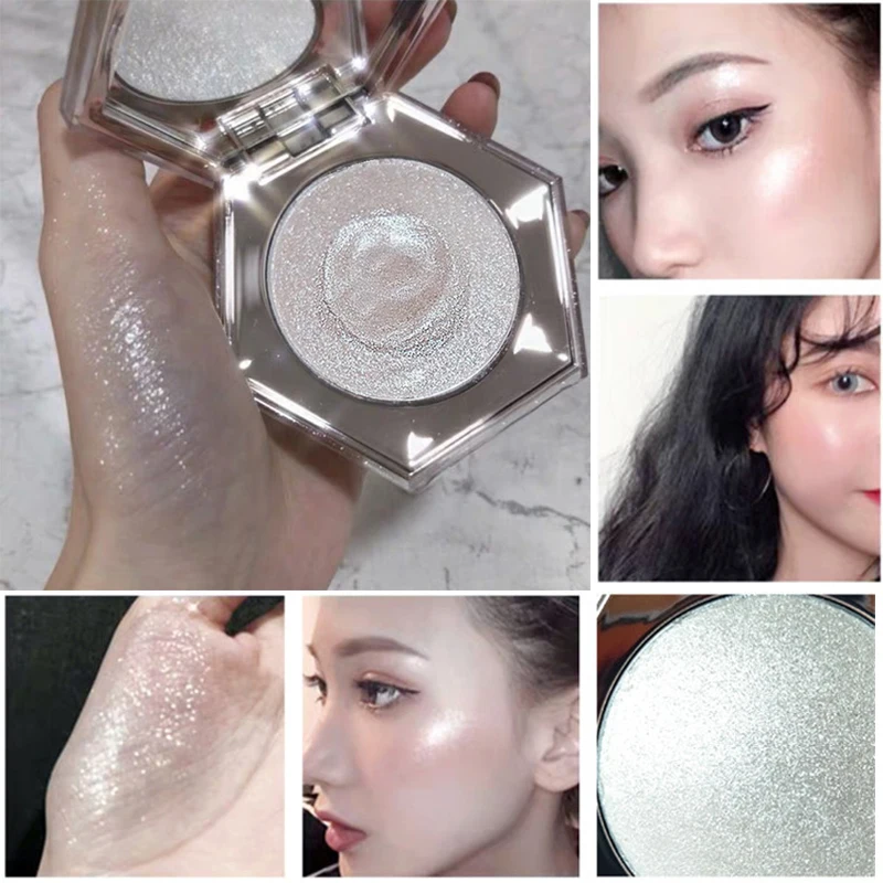 Горячие алмазные блестящие лица Highlighter пудра Контур Макияж мерцающая палитра