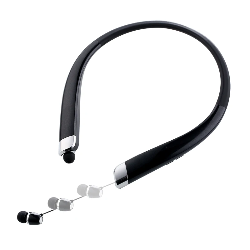 Bluetooth гарнитура, выдвижные наушники с шейным ремешком, спортивные водонепроницаемые наушники, беспроводные стерео наушники с микрофоном для IPhone, samsung