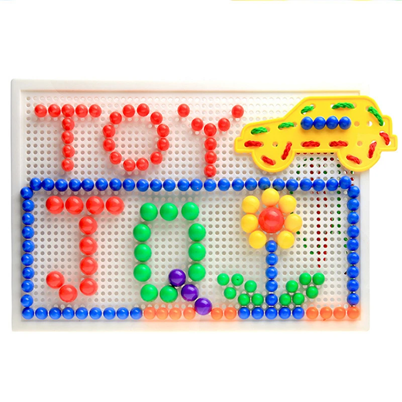 1 комплект Детские композитные интеллектуальные игрушки развивающий гриб набор для ногтей игрушки для детей Подарки DIY мозаика картина головоломки игрушки