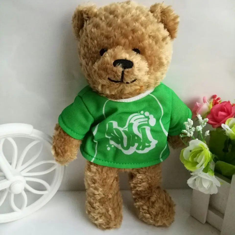 

Summer Cooltd Bear 1PC 23CM Brown teddy Bear with cloth Plush Toys Stuffed Animals children Gift soft toys kids Children toy