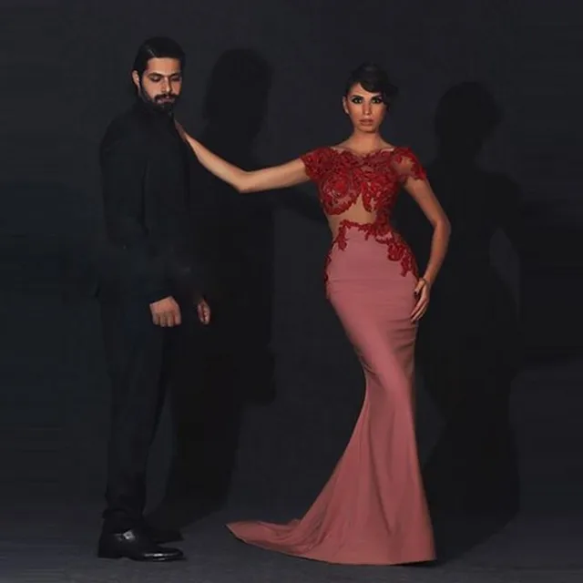 Transparent dress color red Transparent dress color red