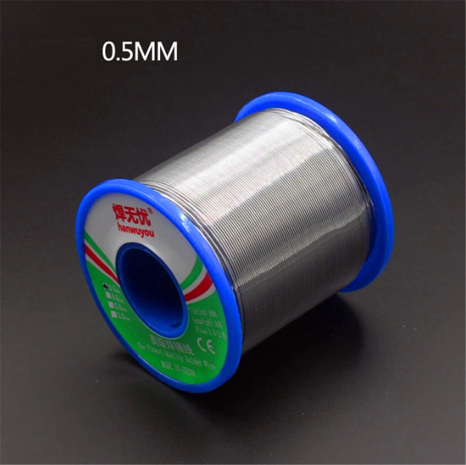 

500g/roll 0.5 500g 60/40 FLUX 2.0% 40FT Tin Lead Tin Wire Melt Rosin Core Solder Soldering Wire Roll Tin content 40%