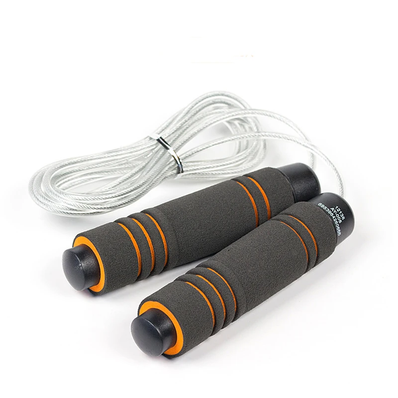 3m Jump Skipping Ropes Steel Wire Adjustable Fast Foam Handle Weight