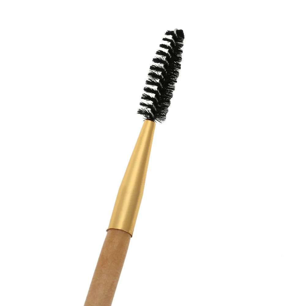 Профессиональная Кисть для макияжа бровей инструменты с бамбуковой ручкой двойная+ гребень для бровей и кисти для макияжа Наборы аксессуаров для ванной комнаты 70 80