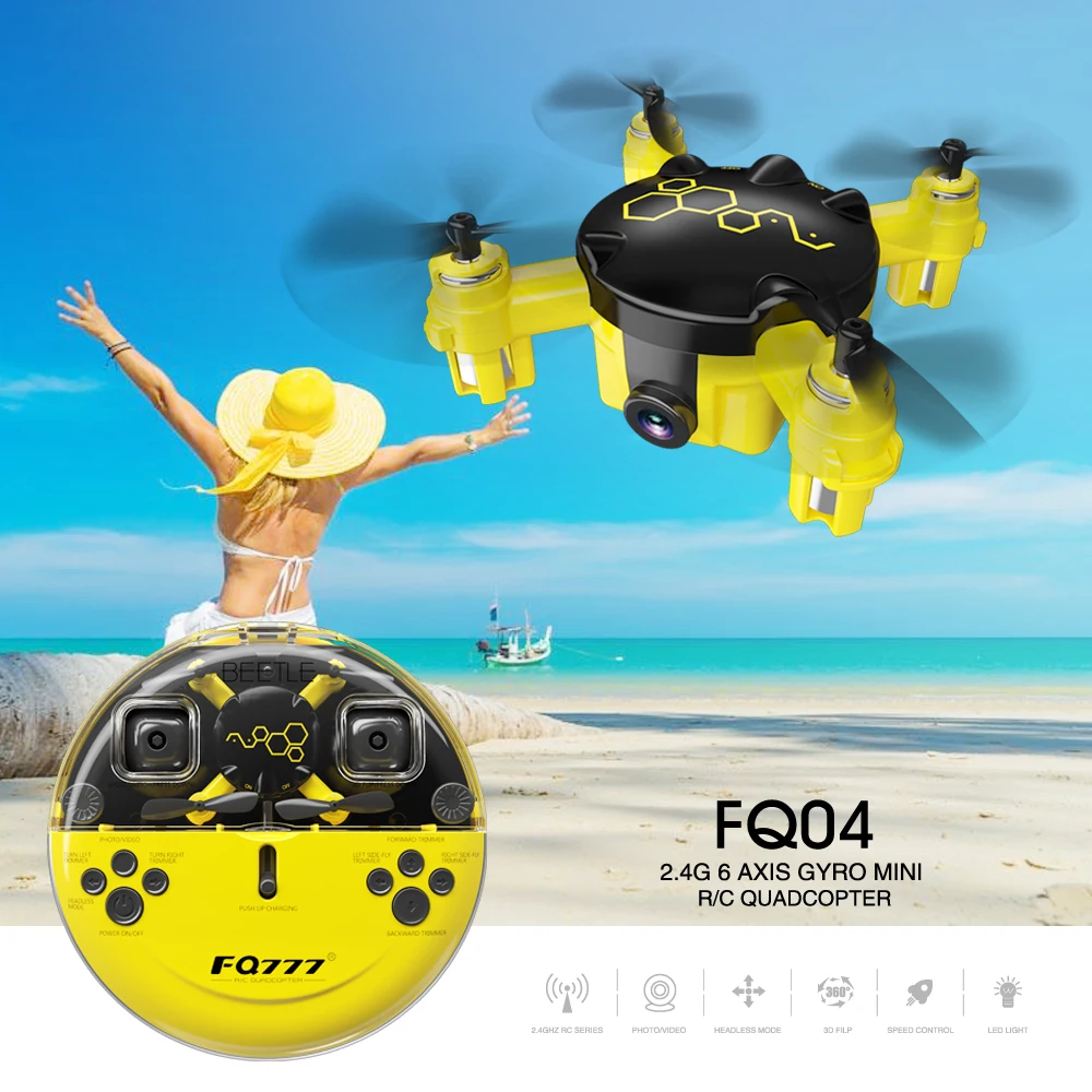 0.3MP Quadcopter remoto Eight Drone HD Easy FQ04 Cámara helicóptero 2,4G juguete con Mini Gyro RTF FQ777 RC de Stop118 4CH 6-axis descuento bolsillo Control Último 1 0.3MP Quadcopter remoto Eight 1