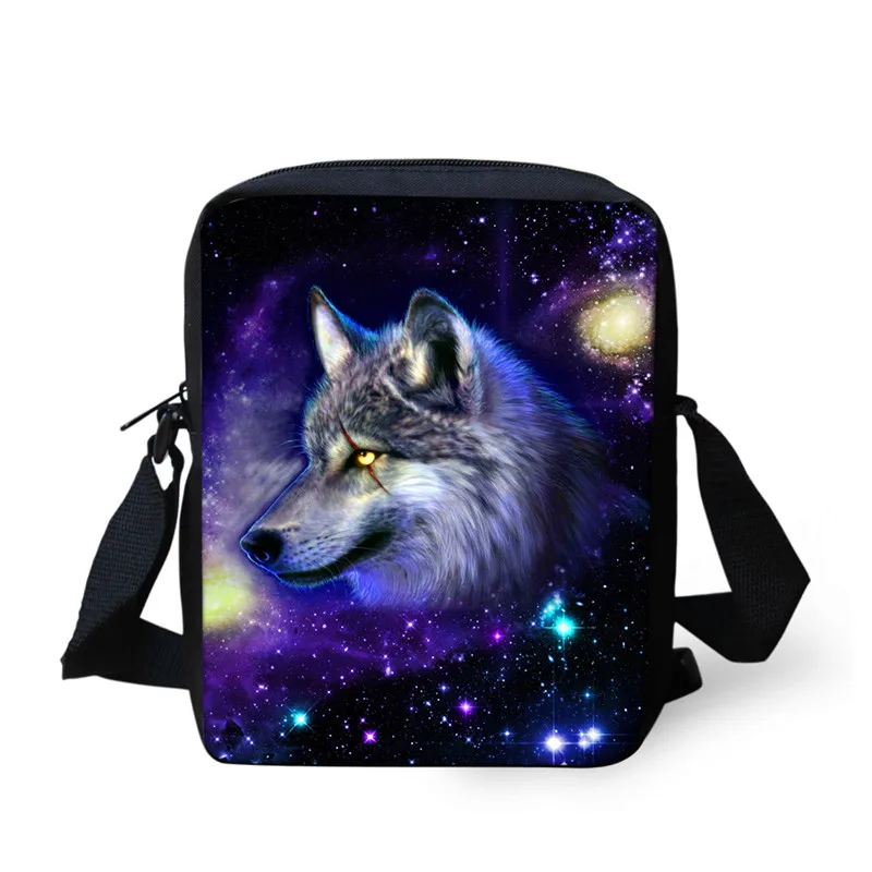 CC3196E FORUDESIGNS Universe Space Galaxy Wolf/Сова/собака принт женские сумки брендовые Детские маленькие сумки-мессенджеры для девочек Дорожная сумка - Цвет: CC3196E
