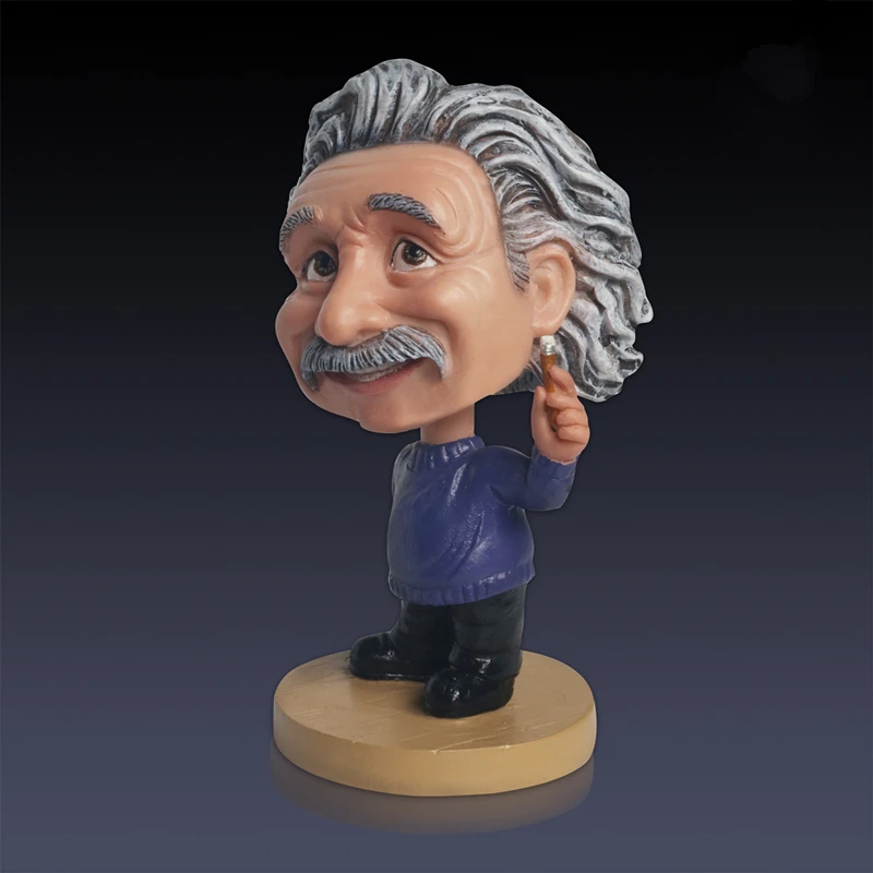  Nodding Einstein Shake Head Dolls Dashboard Car Decoration Accessories Auto Shaking Head Toy for Au
