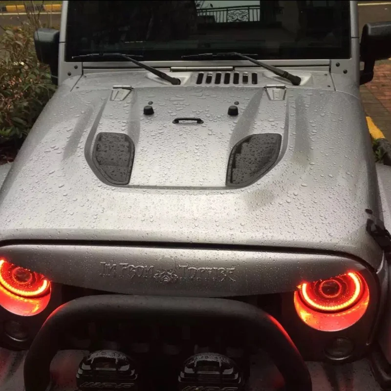 Angel Eyes СВЕТОДИОДНЫЕ Фары Фары HID Q5 Ксенон Объектив Проектора Подходит Для Wrangler JK 07 до