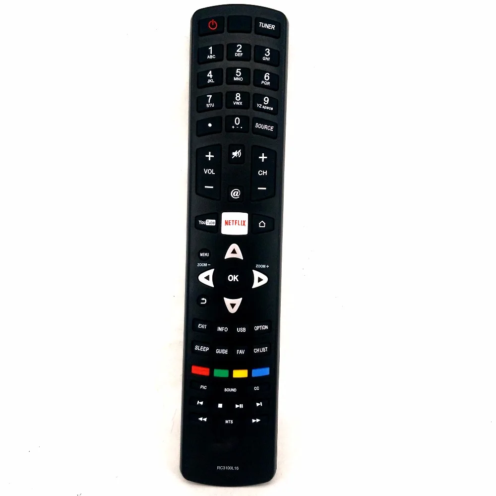 Original Remote Control RC3100L16 Fit for TCL TV With YouTube NETFLIX