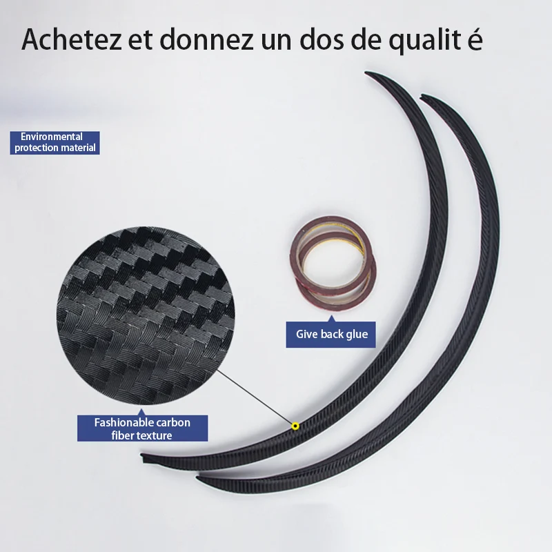 

150cm Rubber Car Wheel Arch Protection Moldings Anti-collision Mudguard Car Wheel Protection Wheel Sticker Styling Mouldings