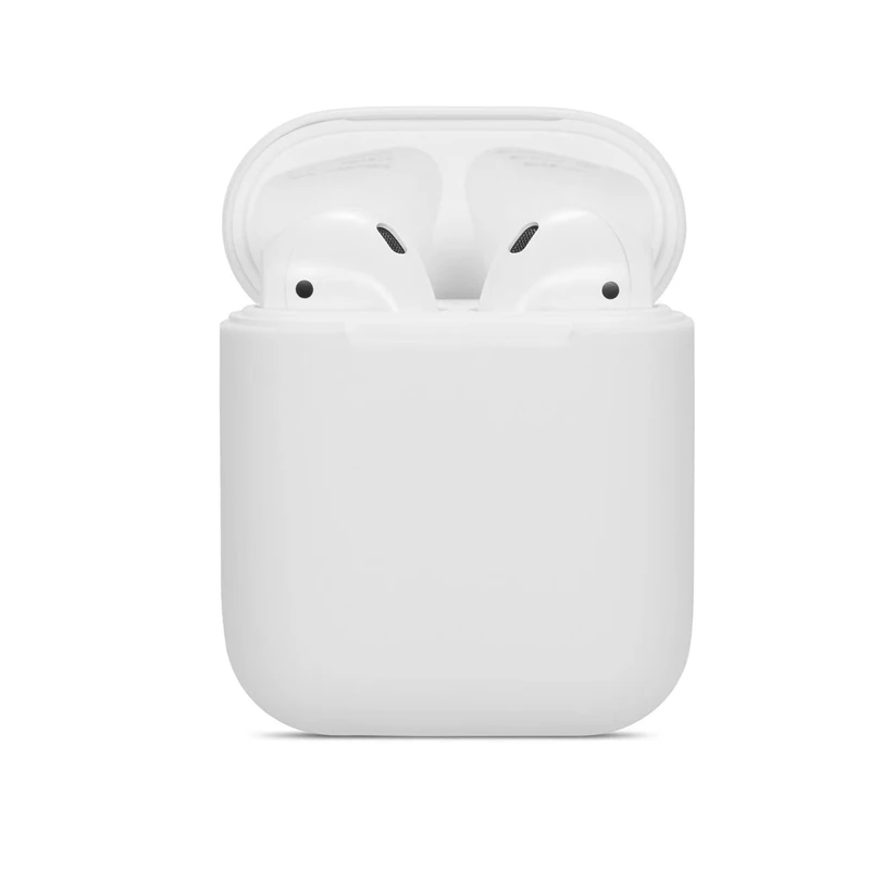 Силиконовый наушник чехол для Airpods 1 мягкий гибкий тонкий чистый яркий цвет беспроводной Bluetooth наушники чехол для Airpods чехол сумка