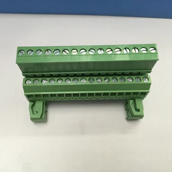 

10pcs Pitch 5.08mm 16pin Screw Plug-in Terminal Blocks connector NS35mm Din Rail 16-G-5.08