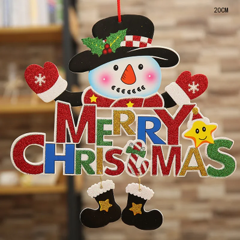 

Hot Selling Newest 2019 Sawdee Christmas Door Stickers Christmas Decorations Santa Claus Christmas Decorations Accessories