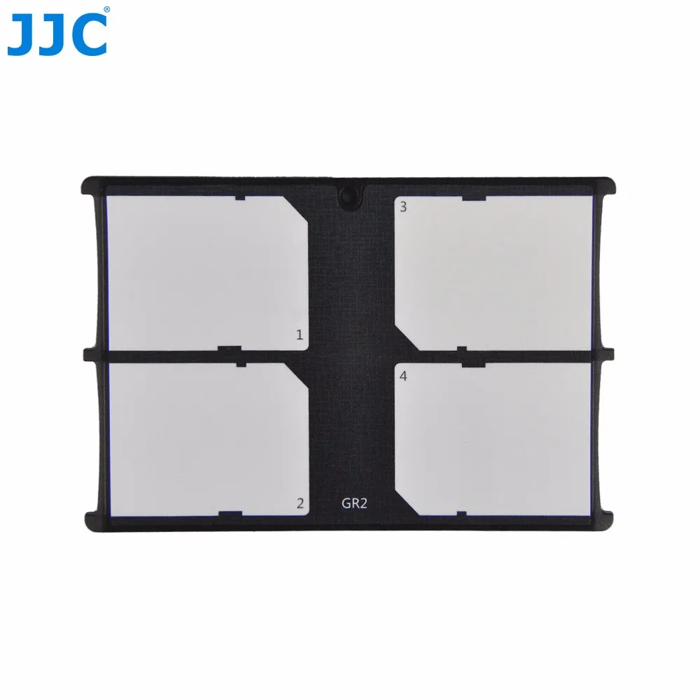 JJC MCH-SD4GR Memory Card Holders Storage 4 x SD Cards(Grey