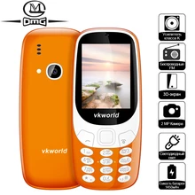 Оригинальный vkworld Z3310 русская клавиатура старший мобильный телефон 2.4 “1450 мАч Батарея большой Динамик 2.0MP Беспроводной FM Мини сотовый телефон