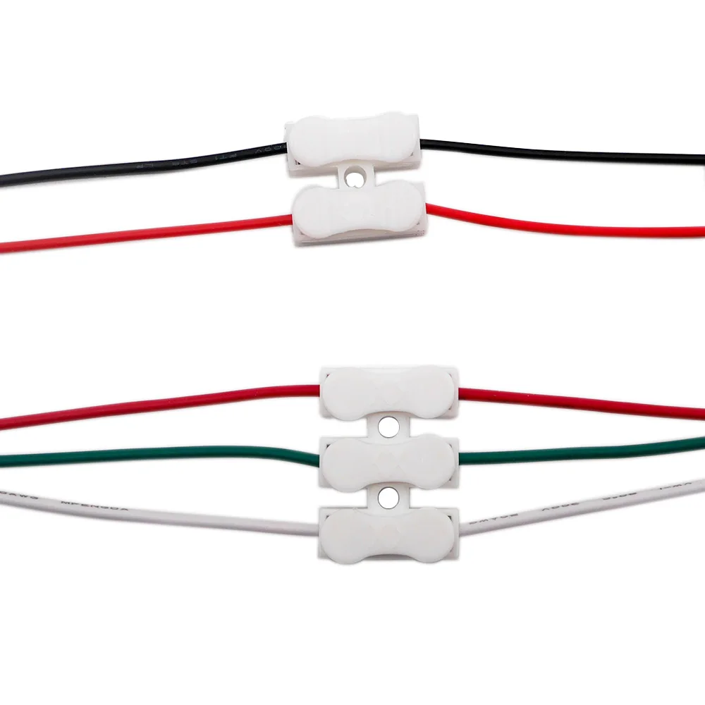 

Wholesale 10/100pcs 2pin 3pin Quick Splice Lock Wire Connectors CH2 CH3 no welding no screws strip Electrical Cable Terminals