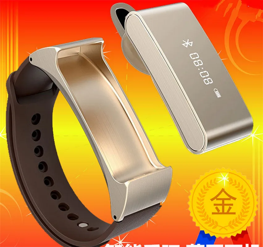 

COMLYO Dual Mode 2 in 1 Talkband K2 Bluetooth Smart Bracelet Wristband Stereo Headphone Headset Sleep Monitor Smartwatch Band