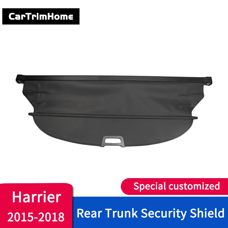 

Accessories For toyota Harrier Rear Cargo Cover Trunk Shield Security Cover Parcel Shelf Harrier car styling trim