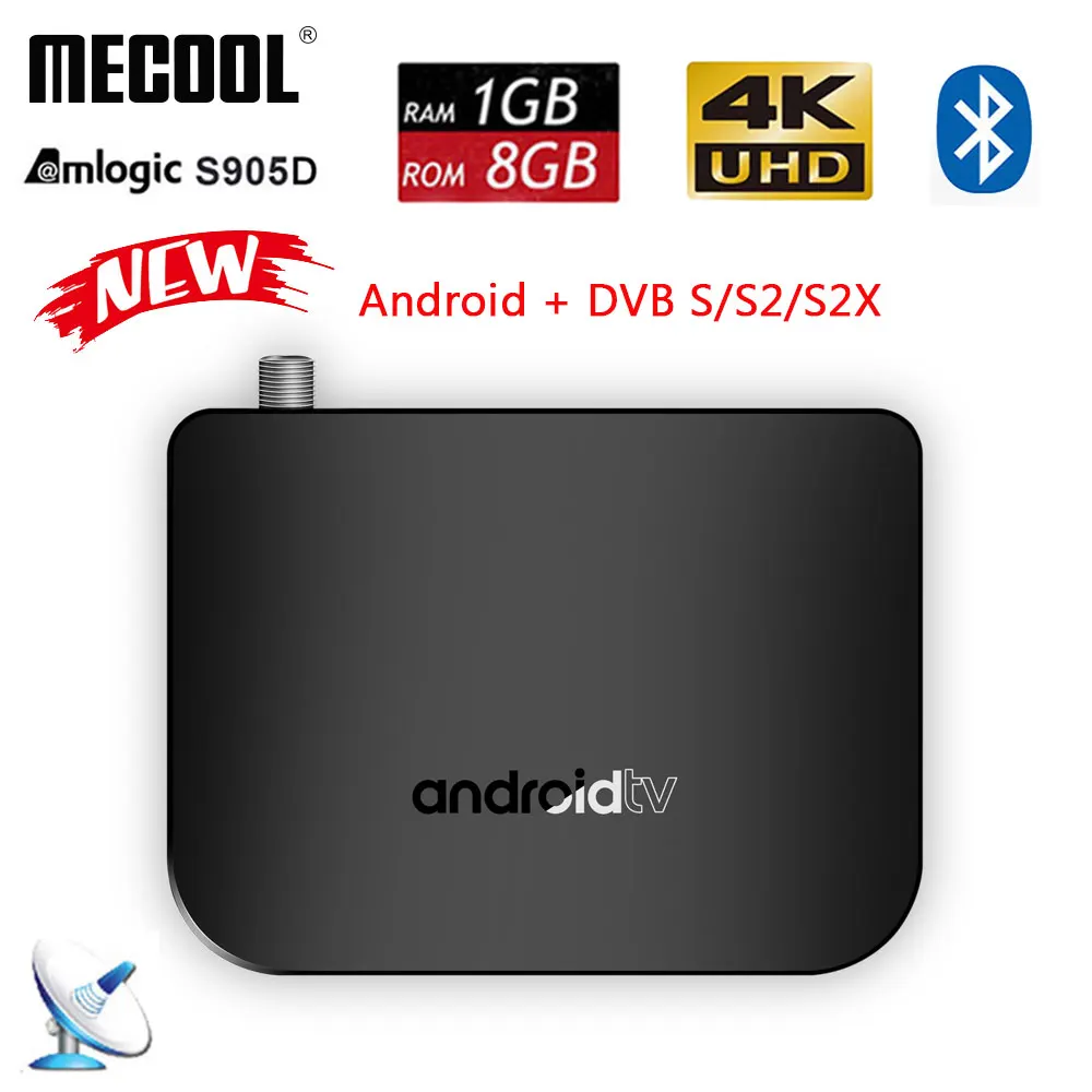 

Mecool M8S PLUS DVB Smart Android 7.1.2 TV Box DVB-S2X/S2/S Amlogic S905D Quad Core 1GB 8GB 2.4G WiFi H.265 Media Player