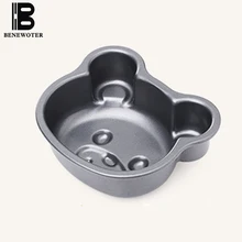 6 дюймов мультфильм милая форма для выпечки в виде медведя твердое дно углеродистая сталь антипригарный пирог плесень сыра десерт торт форма духовка для самодельная выпечка