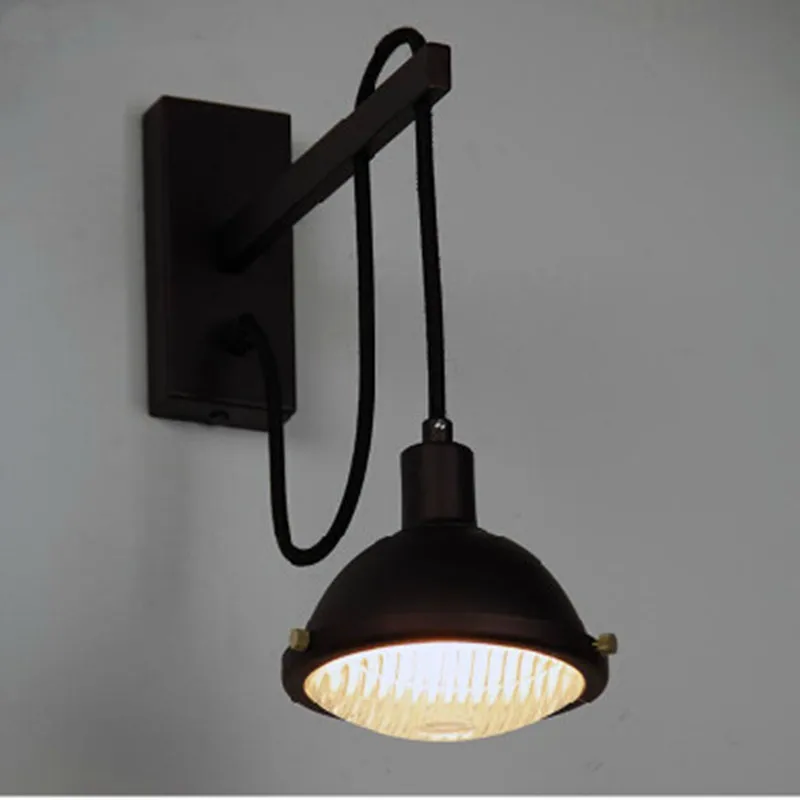 Aliexpress.com : Buy Vintage Wall Lamp Adjustable Industrial Wall Sconce Warehouse Black Wall ...