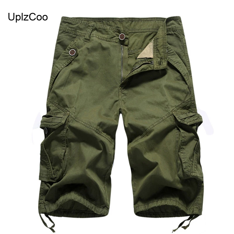 UplzCoo Летние повседневные шорты мужские спортивные шорты Модные Мульти-комбинезоны с карманами мужские свободные хип хоп Брендовые мужские шорты одежда FM070