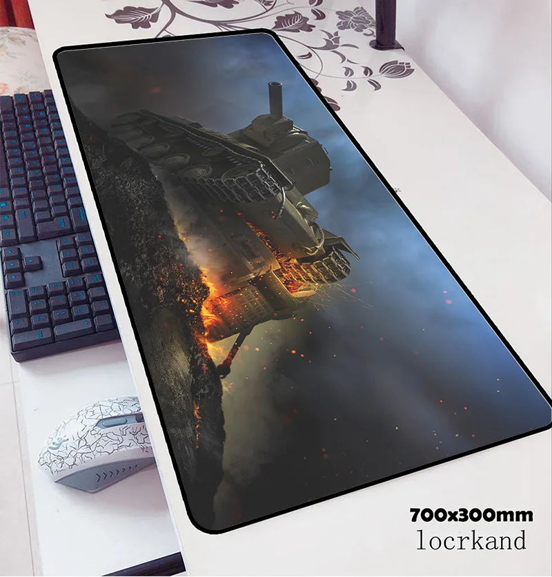 Коврик для мыши world of tanks 70x30 см игровой коврик в стиле аниме с массивным рисунком