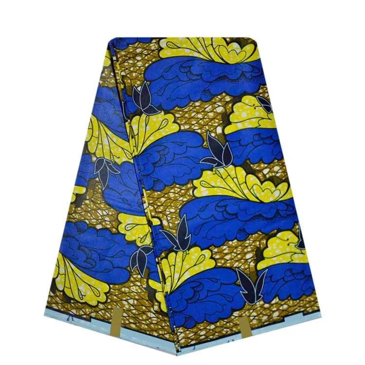 

6 Yards African Wax Prints Fabric Wax Hollandais dutch 100% Cotton Fabrics Material Dashiki Batik Real Floral for Dress
