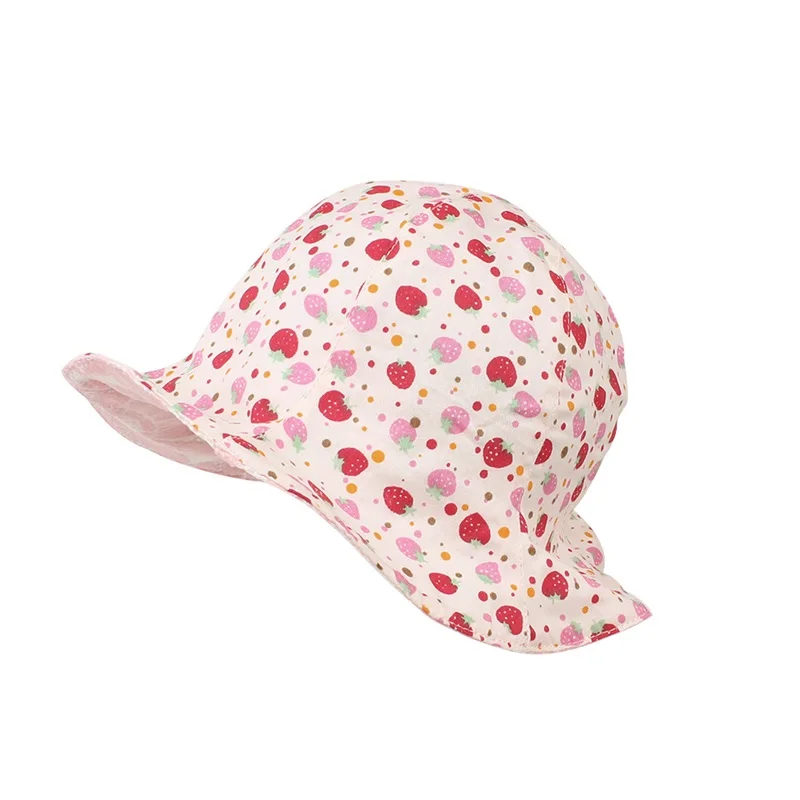 Lace Flower Girls Panama Hat Cotton Prince Baby Cap Summer 2 Sides For Cute Clothings | Детская одежда и обувь