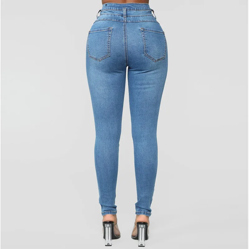 YOFEAI новые джинсы Для женщин Мода Высокая Талия Джинсы женские сексуальные Для женщин джинсовые узкие брюки Для женщин обтягивающие джинсы
