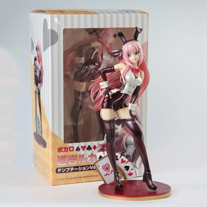 

Megu Rine Luka Card Rabbit Ear Poker Max Factory Vocaloid Luka Tony Anime Figures Pvc Model Collection Anime Action Figure Toys