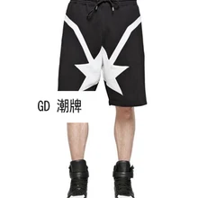Новая мужская одежда для мужчин GD стилист волос модные уличные шорты плюс размер костюмы 27-46