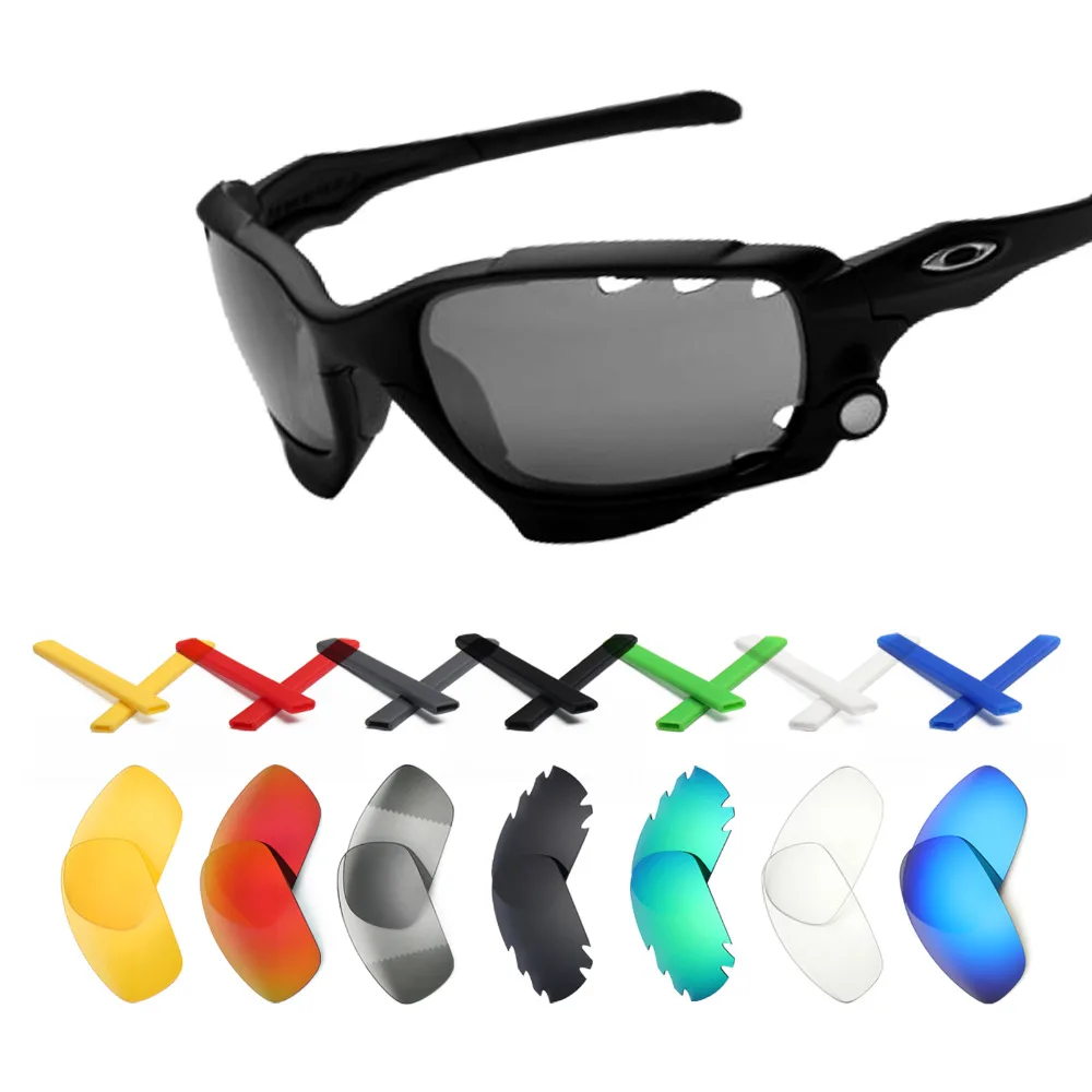 Mryok Replacement Lenses and Black Ear Socks Earsocks Kit for Oakley