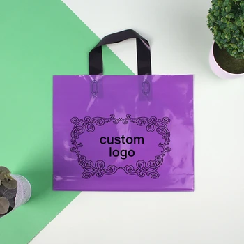 

Custom Plastic Shopping Bags With Handles Clothes Packaging Gift Bag Shopping Bags