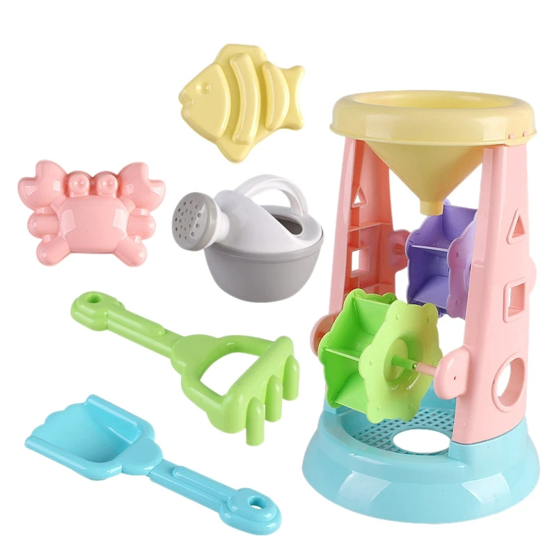 buy  Children'S Beach Toy Set Hourglass Toy Beach Mold Beach Shovel Tool Set Sandbox Toy Children'S Outd