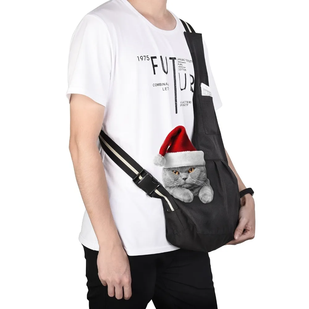 Title 10, Pet Sling Carrier for Small Dogs Cat Carrier Ad...
