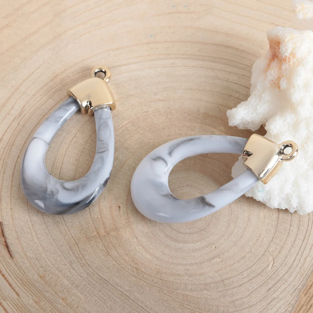 DoreenBeads Resin Water Drop Pendant Charms For Necklace Earrings