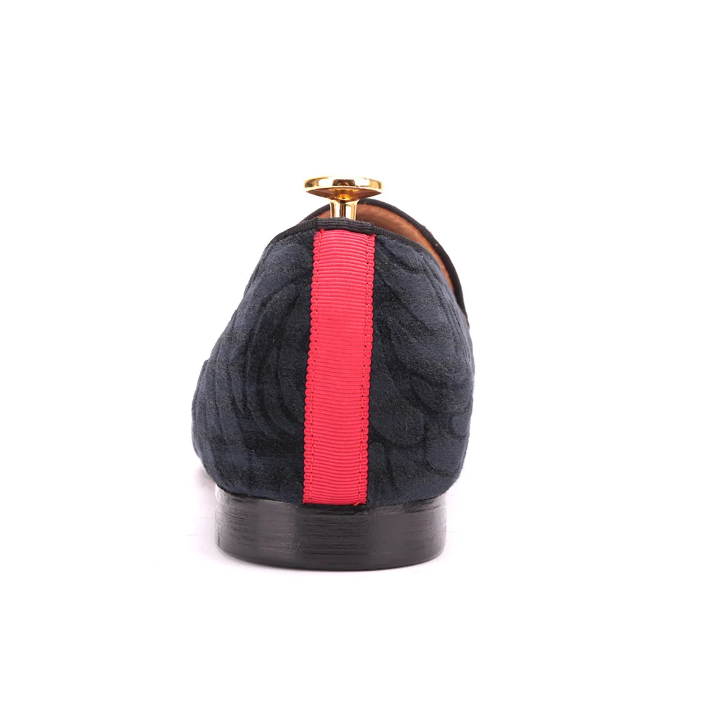 Arrivée Mocassins Main Robe À La Plus Noir Luxe Intérieure Nouvelle Fond Et Véritable Appartements Semelle Taille En De Chaussures Hommes Partie Bal Cuir yPvO8wmNn0