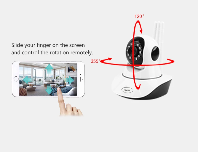 N_eye IP Camera 1080P 3MP Smart Dome IP Camera Phone Remote Control Video Record Home Wireless IP Security Camera 360 video cam