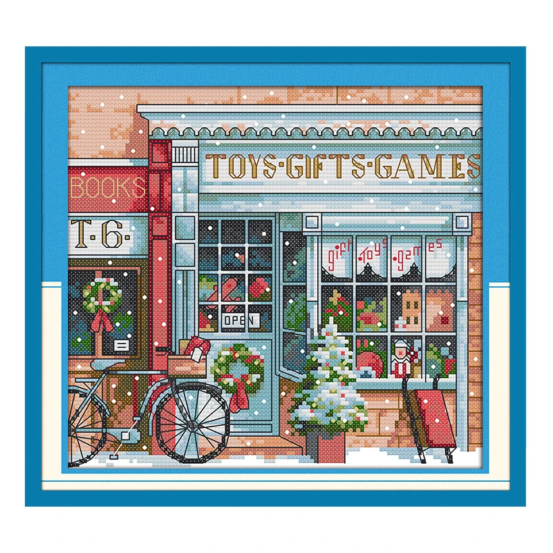 Joy Sunday cross stitch kits diy Gift toy shop DMC14CT11CT cotton