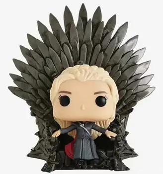 GAME OF THRONES Daenerys Targaryen on Iron Throne 15cm PVC Vinyl Action Figure Model Toys
