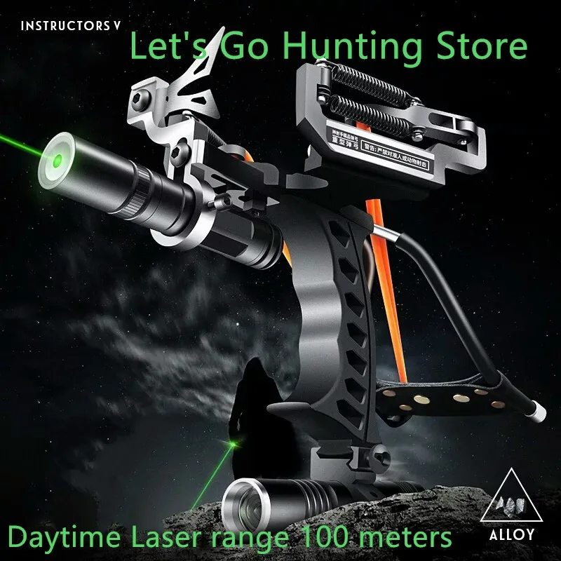 New Green Color Laser Slingshot High Velocity Black Hunting Bow Fishing  Slingshot Shooting Catapult Sling Shot Crossbow Bolt - AliExpress