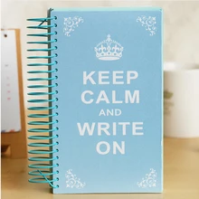 A6 прекрасный катушки блокнот на спирале бумага Винтаж супер записная книжка планировщик журнал