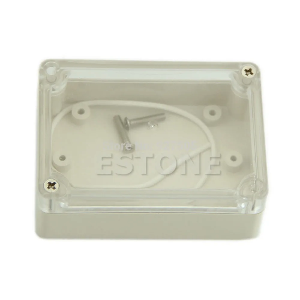 

Hot 85x58x33mm Waterproof Clear Cover Plastic Electronic Project Box Enclosure CASE