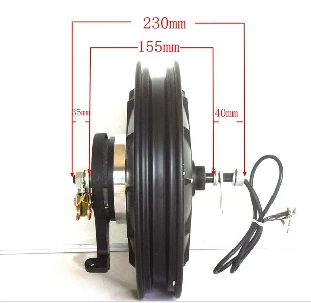 Discount Pedal electric vehicles 16*2.50 or 16*3.0  48V  500W 16inches 500RPM  Brushless Non-gear Hub motor 13