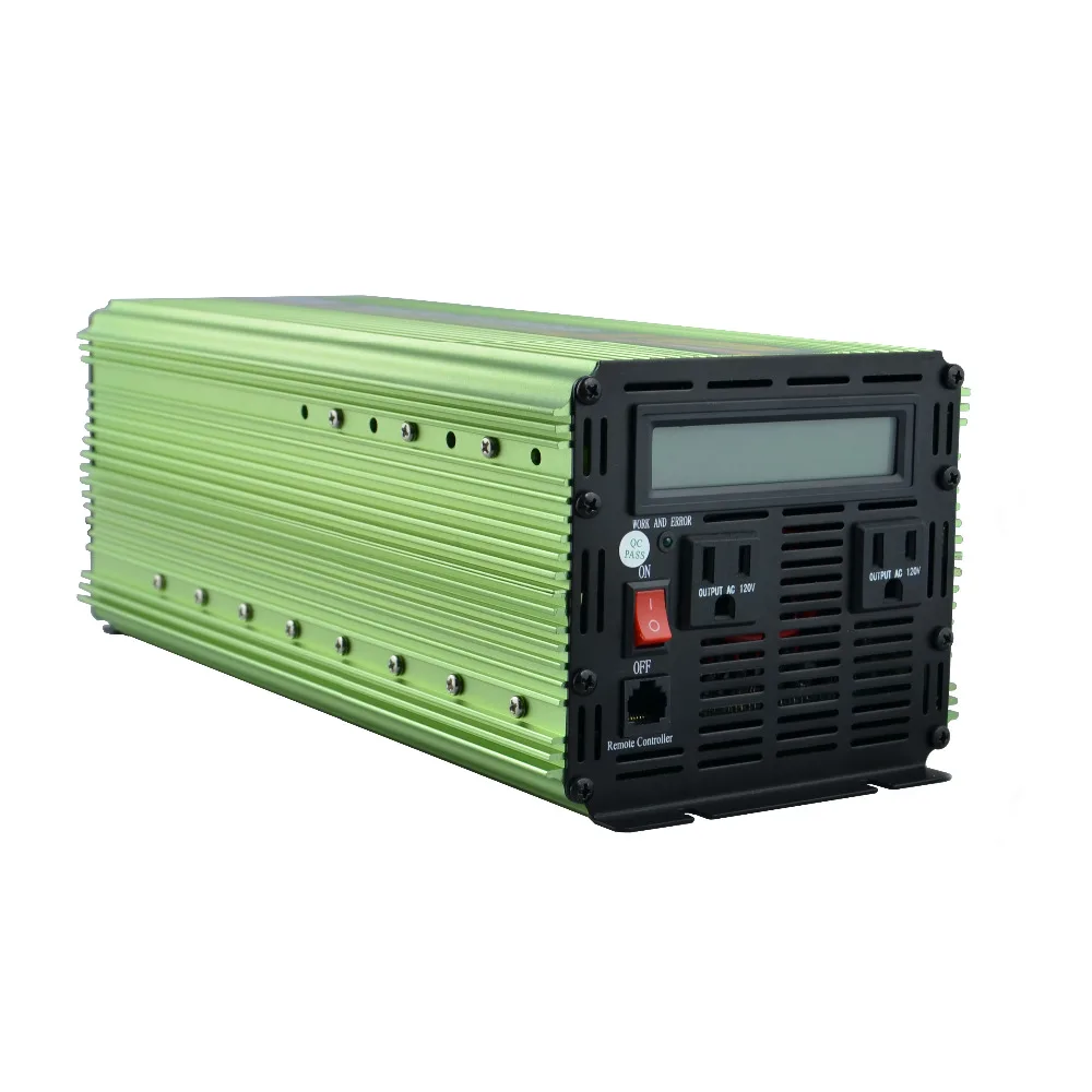

EDECOA Modified sive wave power inverter 24V to 110v 120v 3000W 6000W Peak 60HZ converter with LCD display