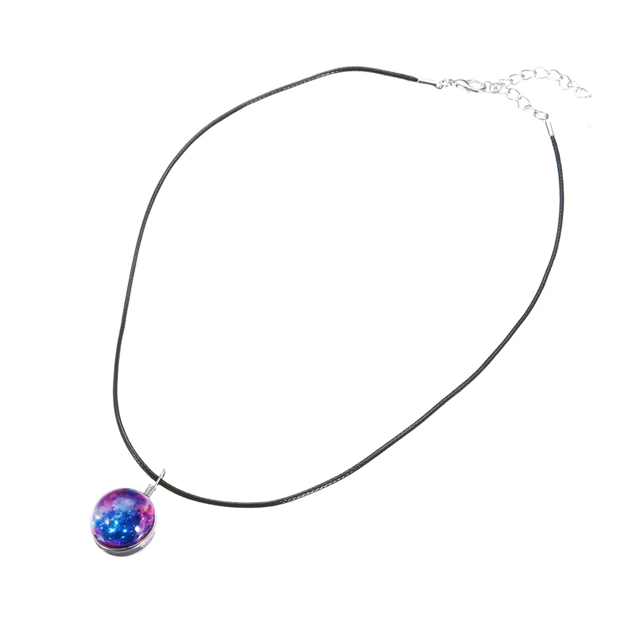 10Style Unisex Dreamy Glass Ball Necklace Shellhard Nebula Space Star Universe Galaxy Pattern Pendant Necklace Femme Jewelry