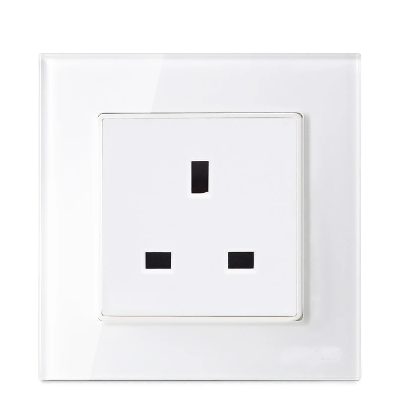 

Smart Power Outlet, BS Standard UK Home Power Outlet WiFi Plug Socket, AC 110-250V,Fire retardant Plastic panel So'c'ke't